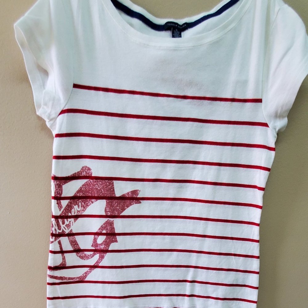 Tommy Hilfiger Red Stripe Top
